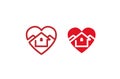 Creative Heart House Design Logo