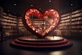 Creative HeartShaped Book Displays in Libraries