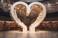 Creative HeartShaped Book Displays in Libraries