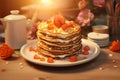 Creative HeartShaped Pancake Stacks for