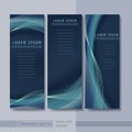 Creative hi-tech background for banners set