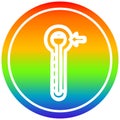 A creative high temperature circular in rainbow spectrum
