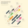 Creative histogram infographics design