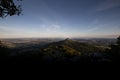 Creative Hohenzollern Castle with dynamic clouds