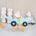 Creative home made Easter rabbit family cookies Royalty Free Stock Photo