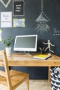 Creative home office area Royalty Free Stock Photo