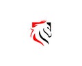 Creative Horse Shield Elegant Logo Royalty Free Stock Photo