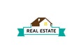 Creative House Roof Real Estate Logo