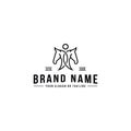 Creative human and horse logo design vector Royalty Free Stock Photo