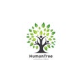 Creative Human Tree Logo Design Template