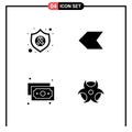 Creative Icons Modern Signs and Symbols of arrow, money, cancer, left, physic