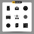 9 Creative Icons Modern Signs and Symbols of business, avatar, baby, user, interface