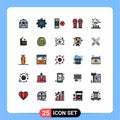 25 Creative Icons Modern Signs and Symbols of cold, cloud, delete, autumn, footwear