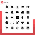 25 Creative Icons Modern Signs and Symbols of desktop, water, edit, scale, construction