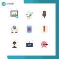 9 Creative Icons Modern Signs and Symbols of mobile application, right, food, application, energy