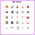 25 Creative Icons Modern Signs and Symbols of object, creative, heart, smart, hand