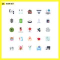 25 Creative Icons Modern Signs and Symbols of online, planning, silver, project, sport
