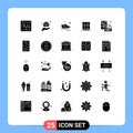 25 Creative Icons Modern Signs and Symbols of open, learning, money, learn, running