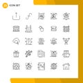 25 Creative Icons Modern Signs and Symbols of plant, cactus, compliance, laws, equality
