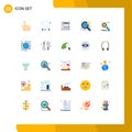 25 Creative Icons Modern Signs and Symbols of setting, development, paint, customize, wide