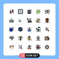 25 Creative Icons Modern Signs and Symbols of virus, disease, plus, bacteria, education