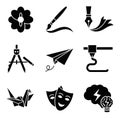 Creative icons set flat design vector illustration Royalty Free Stock Photo