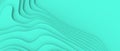 Creative idea. Abstract Background. Futuristic paper Curve and Wave design for digital art concept on green ,coordination Royalty Free Stock Photo