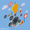 Creative idea, business startup, innovation vector concept