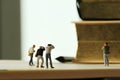 Creative idea concept - miniature photographer