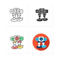 Creative idea icons set Royalty Free Stock Photo