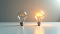 Creative idea and innovation concept for the year 2026 with glowing lightbulb Royalty Free Stock Photo