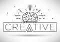 Creative Idea Linear Vector Illustration