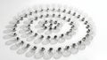 Creative Idea Network Light Bulb Spiral Royalty Free Stock Photo