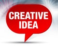 Creative Idea Red Bubble Background Royalty Free Stock Photo