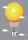 Creative Idea Take Flight Vector Illustration