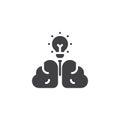 Creative idea think vector icon Royalty Free Stock Photo