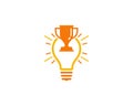 Creative Idea Trophy Icon Logo Design Element Royalty Free Stock Photo