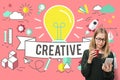 Creative Ideas Style Inspiration Design Concept Royalty Free Stock Photo