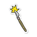 sticker of a cartoon scalpel