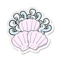 sticker of a cartoon shells