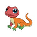 Creative Anole Coloring Animal Illustration Royalty Free Stock Photo