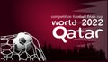 Creative illustration banners, concepts and modern ideas.LOGO competition football finals cup world 2022 qatar