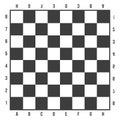 Creative illustration of chess board set isolated on background. Art design checkered, checkerboard, chessboard, planes. Abstract