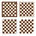 Creative illustration of chess board set isolated on transparent background. Art design checkered, checkerboard, chessboard