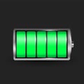 Creative illustration of 3d different charging status battery load isolated on transparent background. Discharged power sou