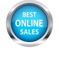 Best Online sale web button classic blue button white background