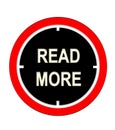 Illustration of readmore sign icon with star colourful design