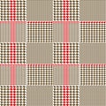 Creative illustration of fabric houndstooth seamless pattern background. Geometric print hounds tooth art design. Ab Royalty Free Stock Photo