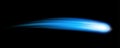 Creative illustration of flying cosmic meteor, planetoid, comet, fireball isolated on background. Fire ball art design. Armageddon