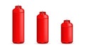 Creative illustration of gas cylinder, tank, balloon, container of propane, butane, acetylene, carbon dioxide isolated on Royalty Free Stock Photo